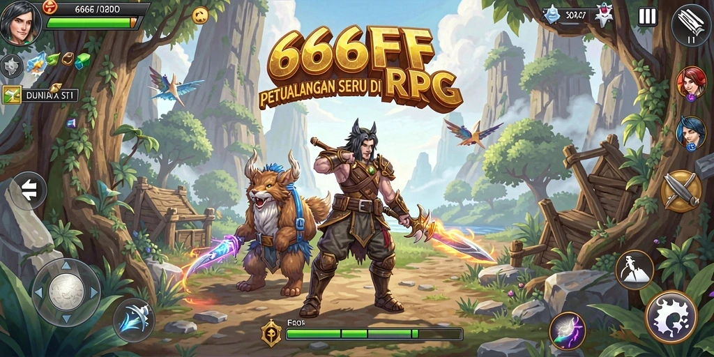 Gameplay mendebarkan dalam 666FF dengan grafis yang menawan.