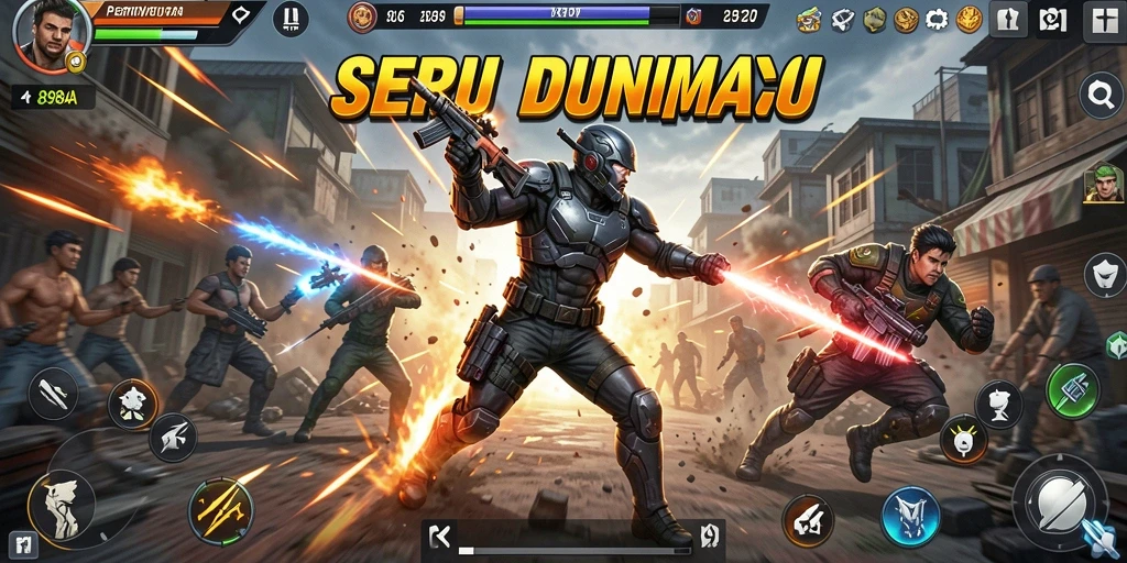 Screenshot utama menampilkan aksi seru dalam <strong>898A</strong>.