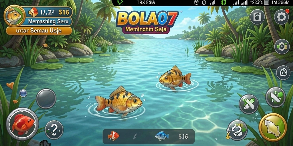 Tangkapan ikan yang menakjubkan dalam gameplay BOLA07.