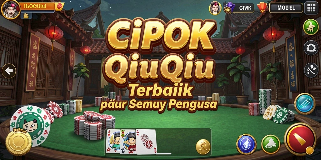 Gameplay menarik CIPOK saat bermain QiuQiu secara online.