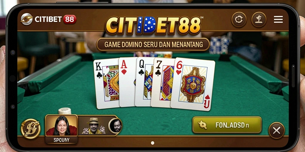 Tampilan menarik gameplay Domino di CITIBET88.