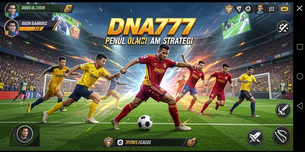 Tangkapan layar DNA777 menampilkan momen seru dalam pertandingan olahraga.
