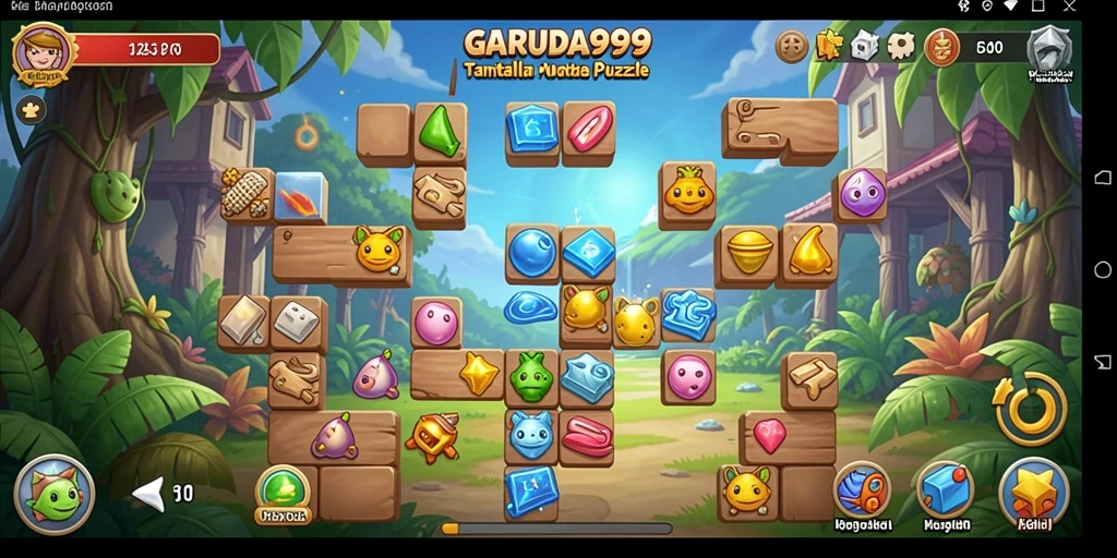 Screenshot permainan GARUDA999 menunjukkan tampilan puzzle yang menantang dan menarik.