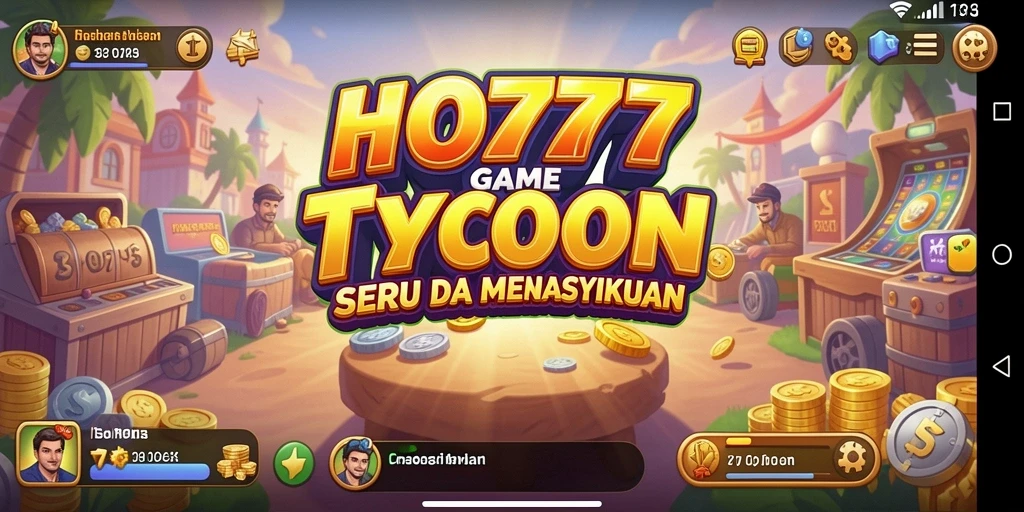 Screenshot gameplay HO777 yang menunjukkan manajemen bisnis yang seru.