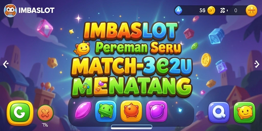 Tampilan gameplay IMBASLOT dengan elemen Match-3 yang seru.
