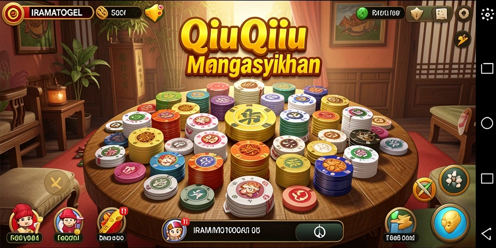 Tampilan gameplay QiuQiu yang menarik di IRAMATOGEL.