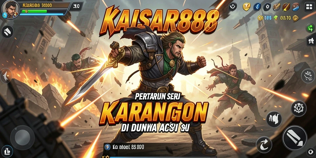 Screenshot KAISAR888 menampilkan aksi pertarungan intens yang menegangkan.