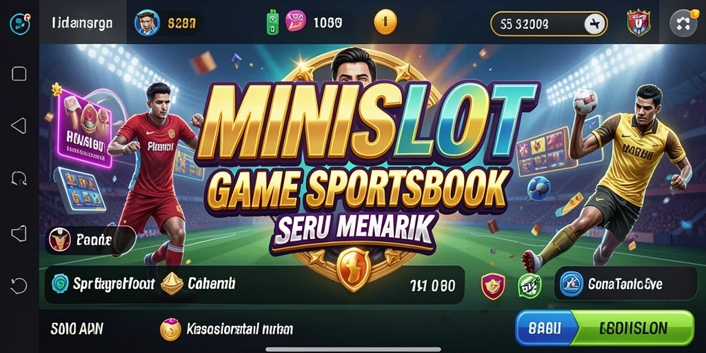 Tampilan gameplay menarik dari MINISLOT dalam aplikasi Sportsbook.