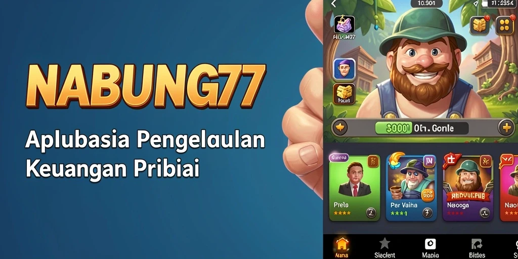 Tampilan antarmuka pengguna NABUNG77 yang sederhana dan fungsional.