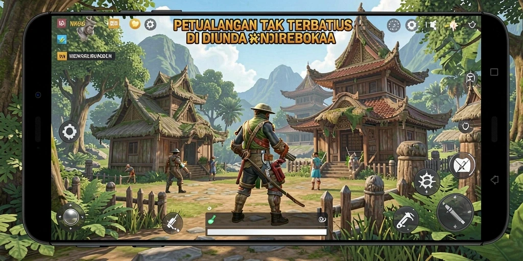 Screenshot gameplay NK666 yang menunjukkan banyaknya aktivitas eksplorasi.