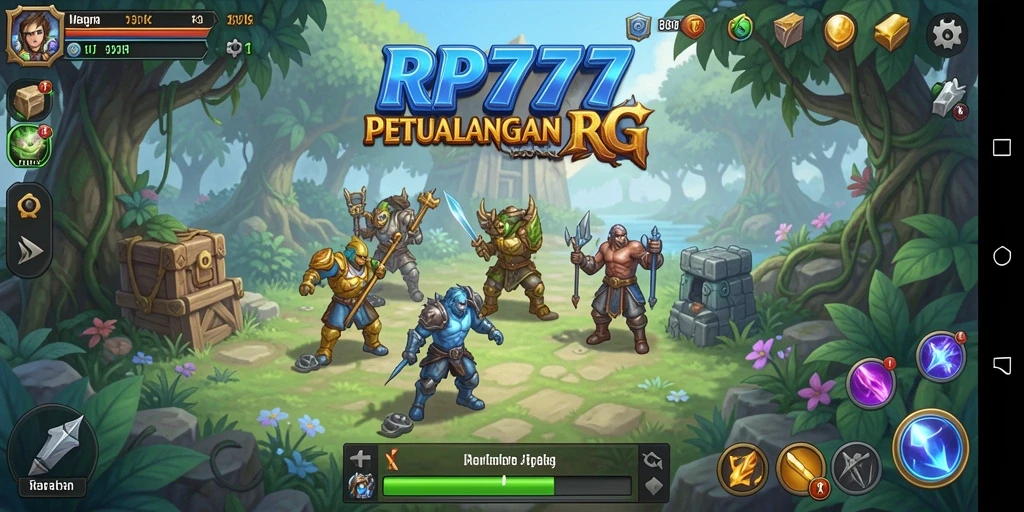 Tampilkan aksi seru dalam gameplay RPG RP777.