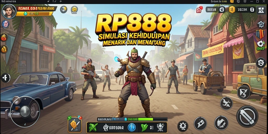 Tampilan menarik dari gameplay RP888 yang memukau.