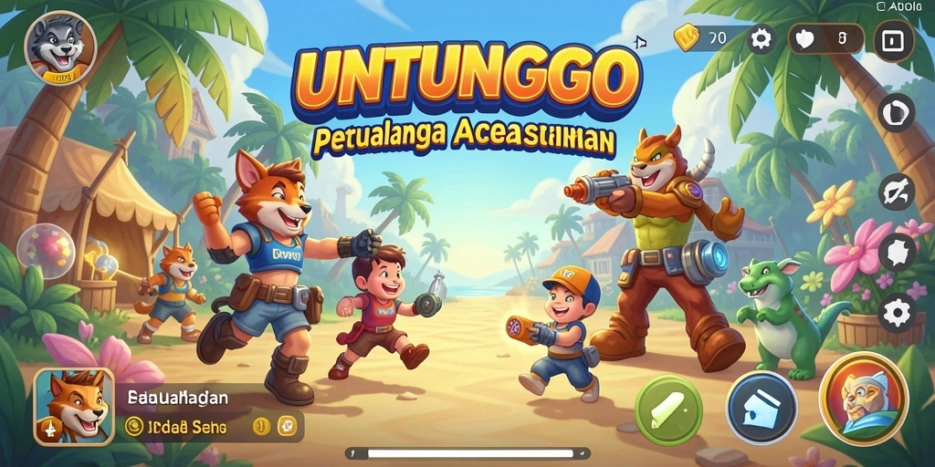 Gameplay seru UNTUNGGO yang memikat dan penuh tantangan.
