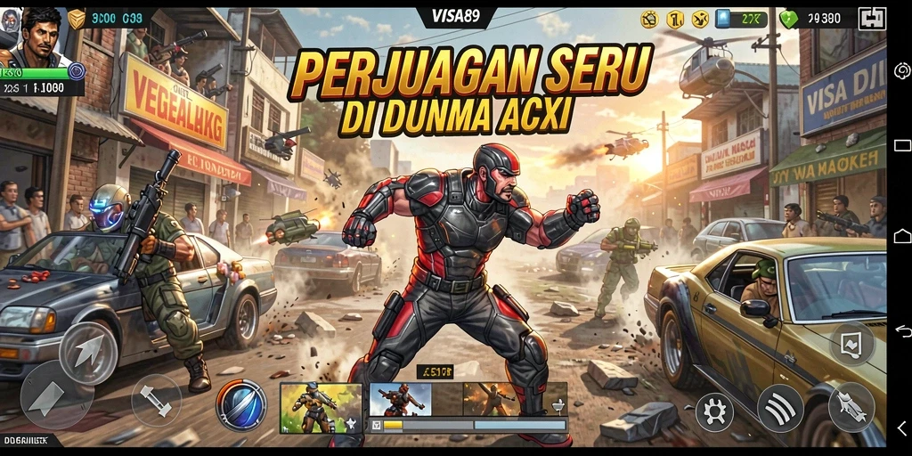 Tampilan gameplay seru dan menegangkan di VISA89.